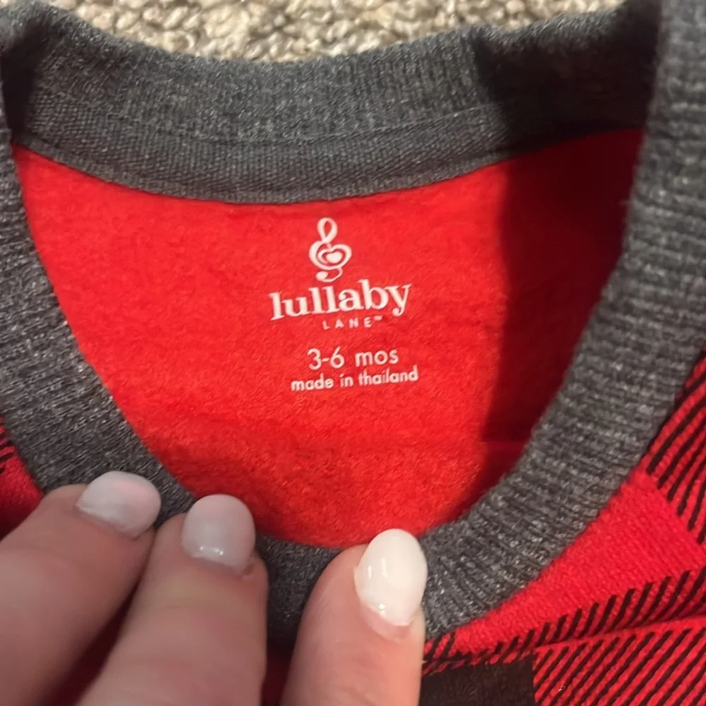 Lullaby Lane‎ Cozy Buffalo Plaid 3 Piece Set 3-6M NWOT